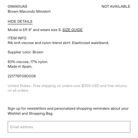 NWT Gimaguas Macondo Brown Pink Knit Tie Mini Skirt - Picture 10 of 10